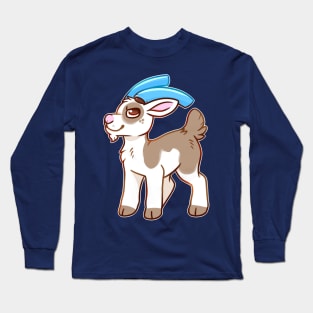 Goat with Pool Noodles Long Sleeve T-Shirt